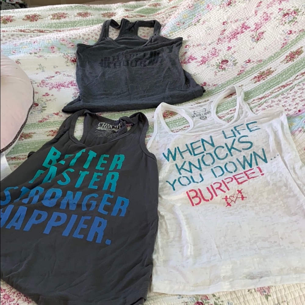 Bundle of workout tanks.